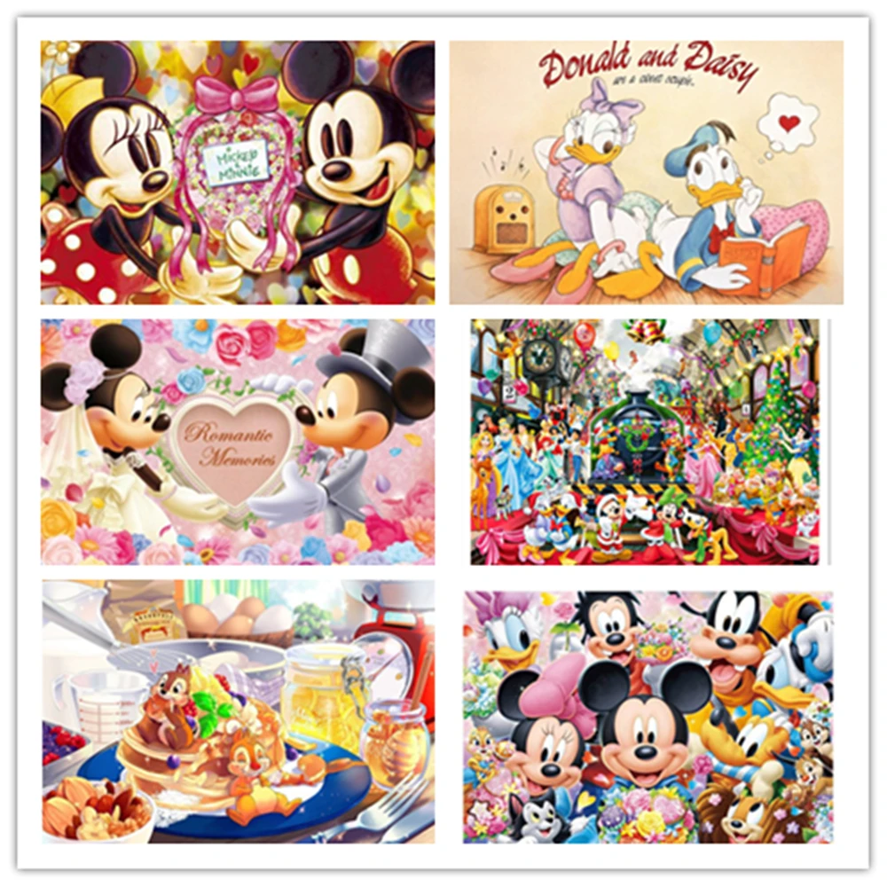 

Алмазная 5D картина «сделай сам» Disney, картина из квадратных страз волшебного Микки, вышивка крестиком, мозаичная наклейка, подарок