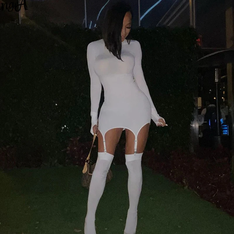 Женское облегающее платье с длинным рукавом OrangeA комплект из 2 предметов