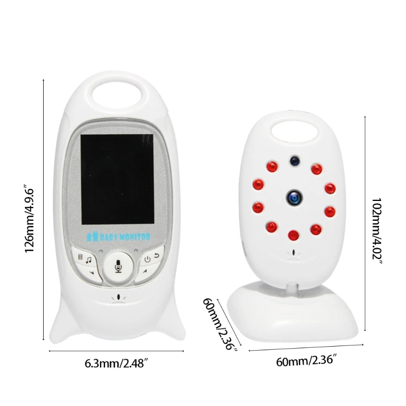 

R58B VB601 Baby Monitor Premium Digital Long Range Temperature Display Calming Night Lullabies Two Way Baby Monitor