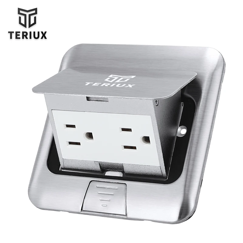 Лидер продаж американская электрическая напольная розетка выдвижная