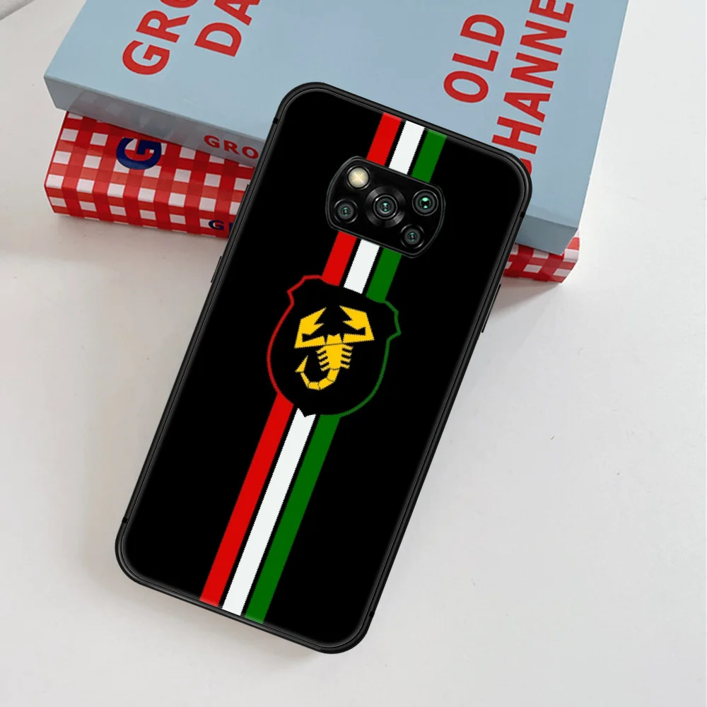 

Karl Abarth Sport Car Logo Phone Case For Xiaomi Mi Note 10 A3 9 MAX 3 A2 8 9 Lite Pro Ultra black Etui Silicone Coque Trend