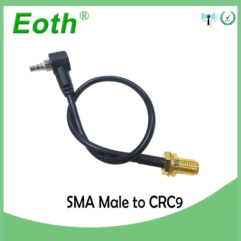 Антенный адаптер со штекером SMA на штекер CRC9 удлинитель RF Pigtail RG316 коаксиальный