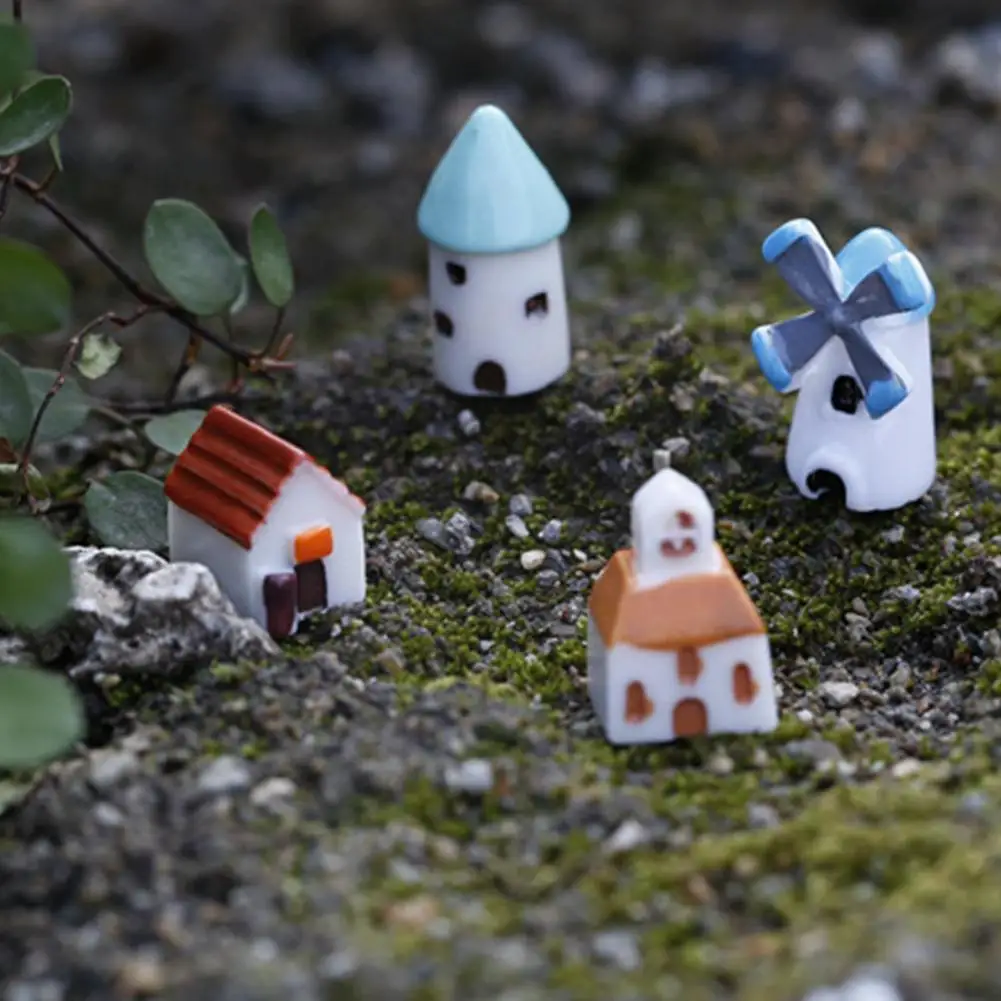 Мини-ветряная мельница Moss M4e7 для украшения микроландшафта настольные дома | Дом и