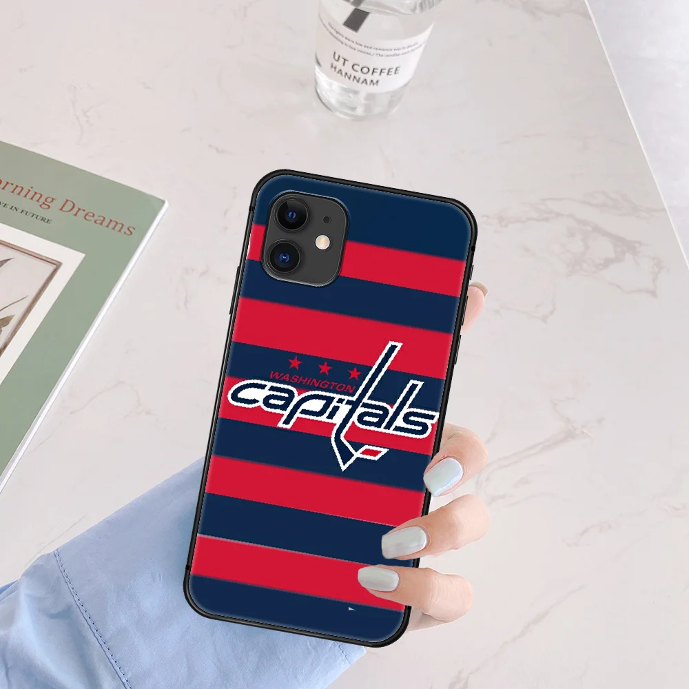 

Alexander Ovechkin Capitals Phone Case For Iphone 5 5S SE 2020 6 6S 7 8 Plus 11 12 Mini X XS XR Pro Max black Prime Soft Shell