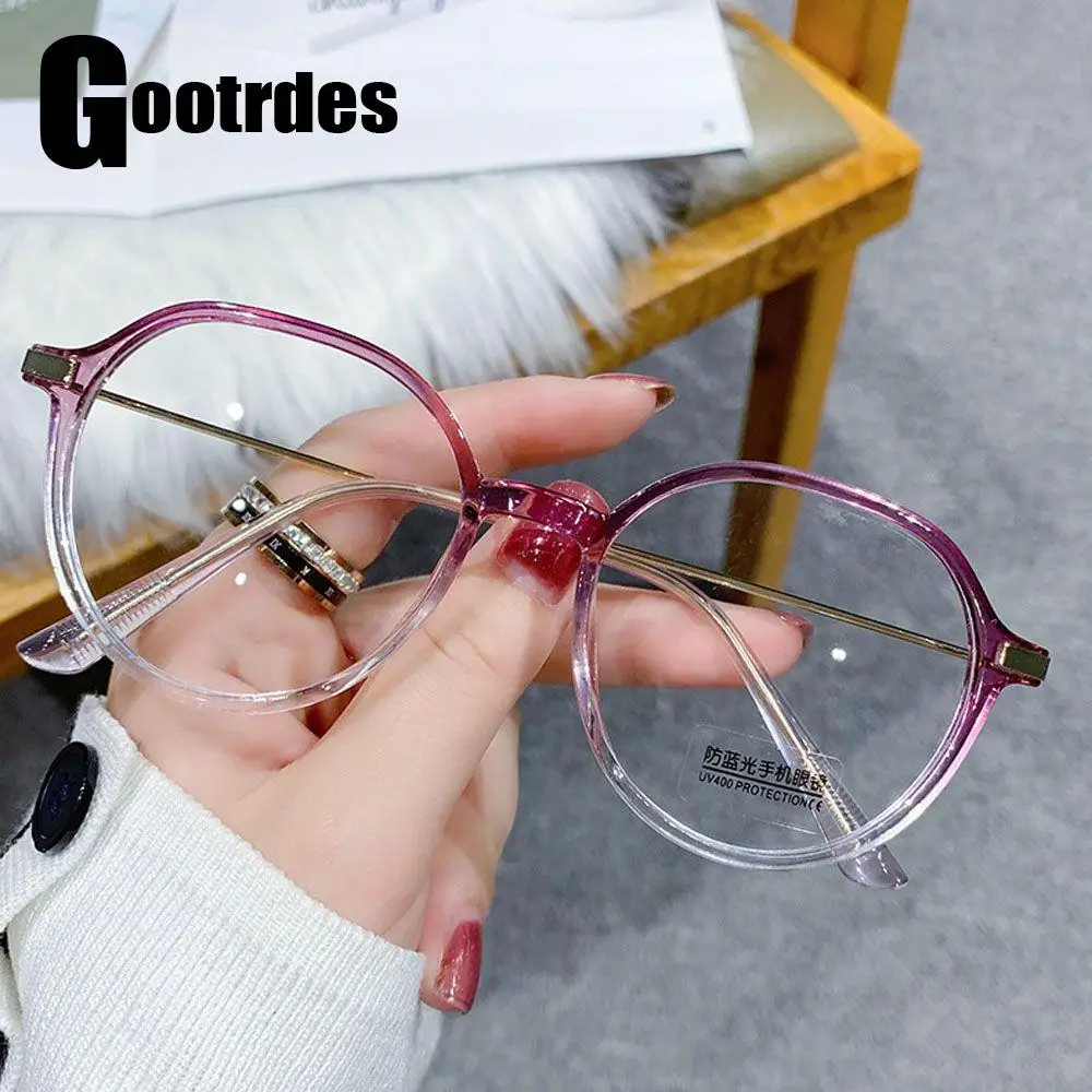 

Fashion Ultralight Portable Transparent Frame Computer Goggles Eyewear Eyeglasses Anti-UV Blue Rays Glasses