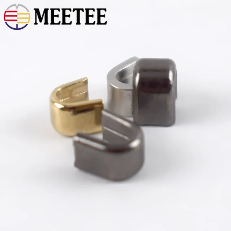 Meetee 20 шт. противоскользящие латунные застежки молнии U Style для ремонта 3 #5 #8 #10 #