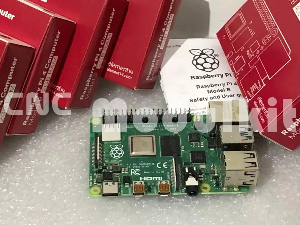 Оригинальная материнская плата Raspberry Pi 4B Broadcom 4G 1 4 ггц 512 мб демопрограммирование