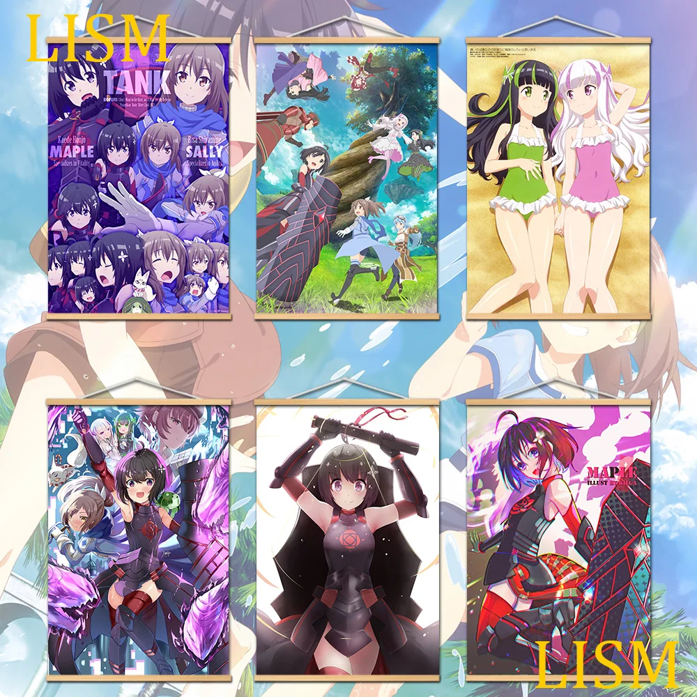 

BOFURI я не хочу причинять боль, поэтому я максимизирую свою защиту аниме постеры манга Холст Картина твердой древесины свиток для