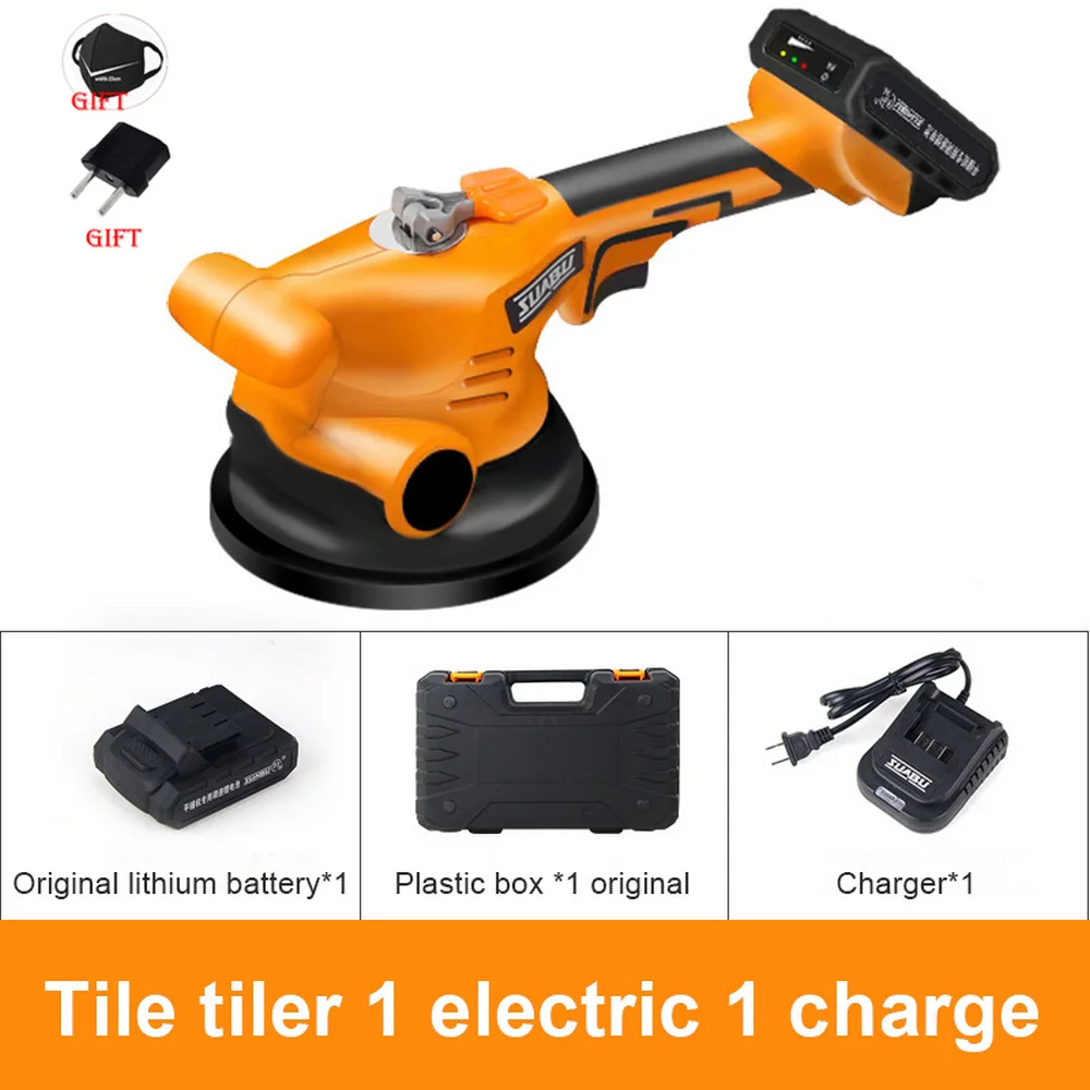 Tile Vibrator Leveling Machine Bricklayer 16.8V Ceramic Tile Suction Cup 13000mAh Lithium Wireless Tile Floor Laying Tool