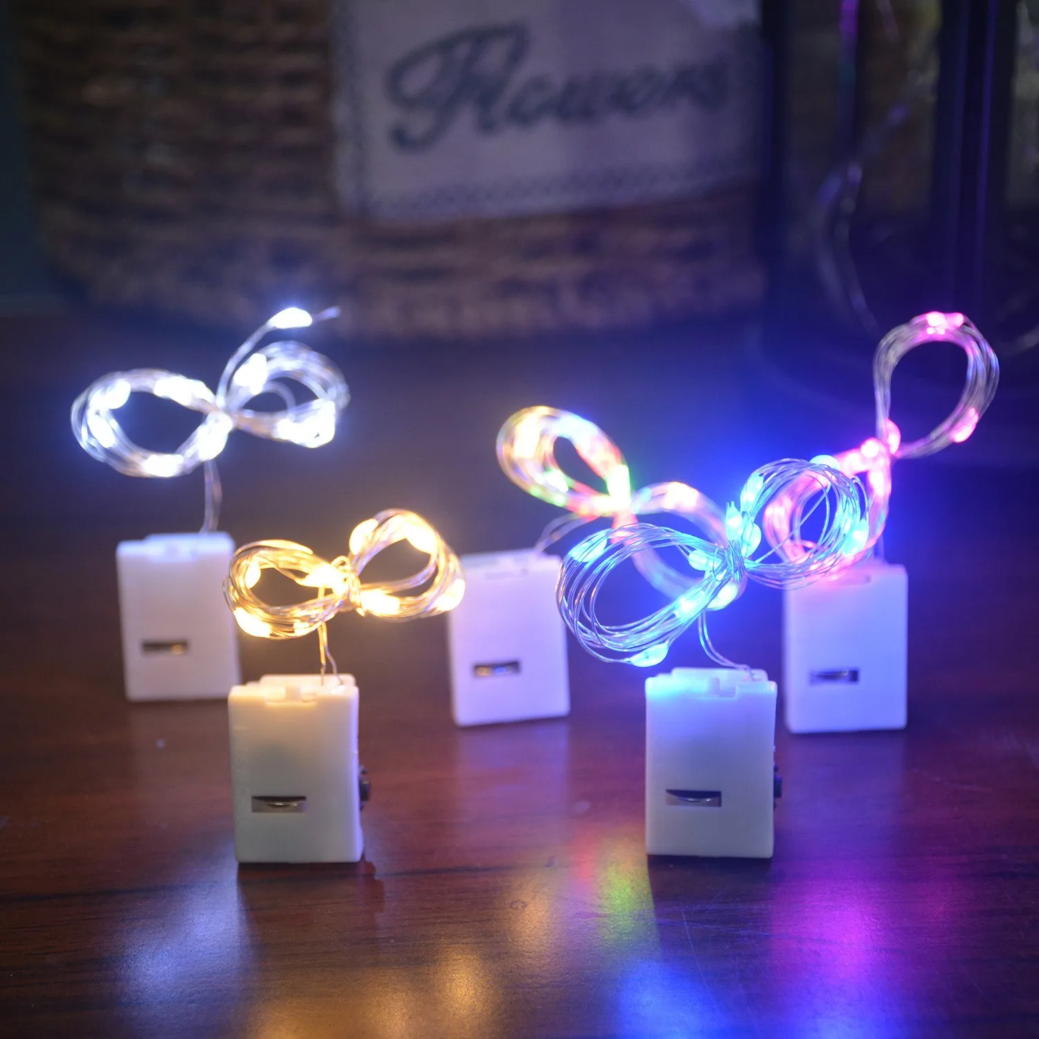 6PC/Lot string light led garland 1m 2m 3m Gift Decorate lighting For Tree Flower Christmas Wedding Party Patio New Year Decor