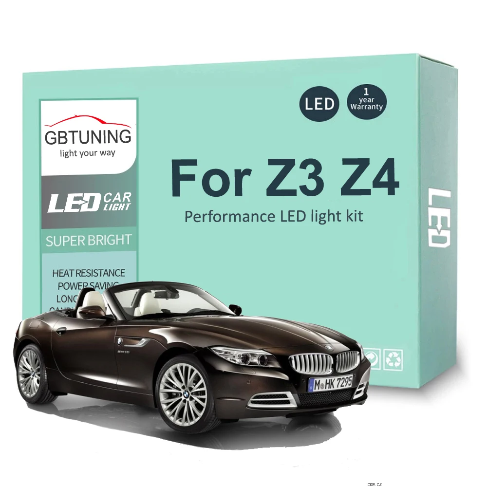 LED Interior Light Bulb Kit For BMW Z3 E36 Z4 E85 E86 E89 Coupe Convertible Car Reading Dome Map Trunk Lamp Canbus Error Free