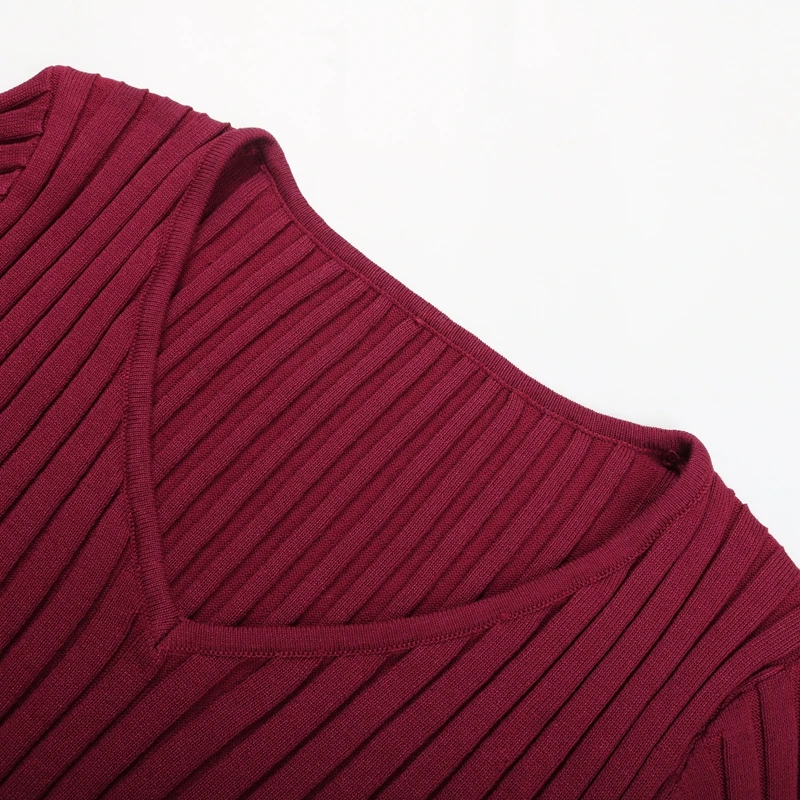 

Knitted Mini Bodycon Skirt Set Women Autumn Sexy Full Sleeve Crop Top Sets For Women 2021 New Casual Outfit Party Two Piece Sets