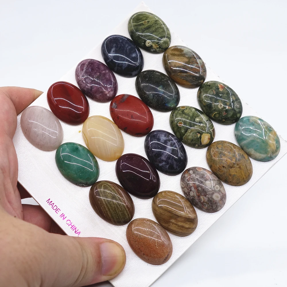 

Wholesale (20 beads/set) 18x25mm natural Stone bracelet for jewelry making design