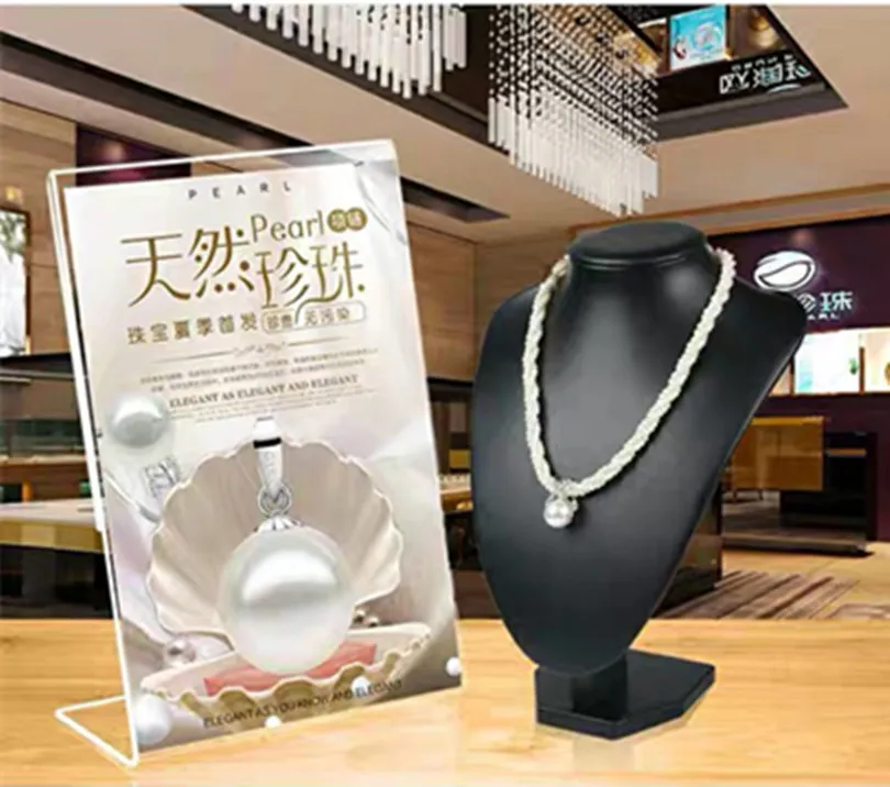 A4 Vertical And Horizontal Acrylic Menu Holders Table Sign Holder Message Holders Flexible PVC Display Holders Photo Holders