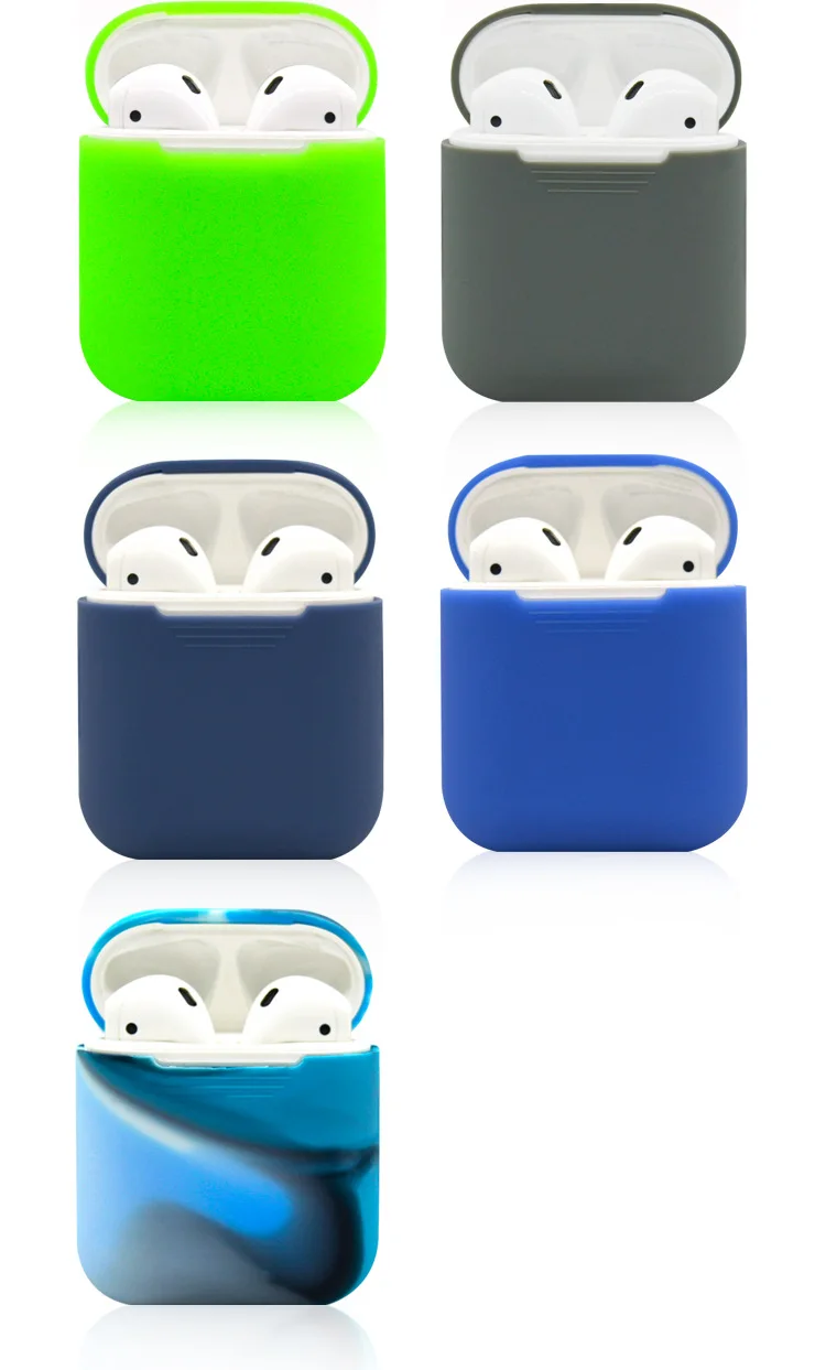 

Soft-Silicone-Earphone-Airpod-Cases For Apple Bluetooth Earphone Airpods 1 Airpods 2 case