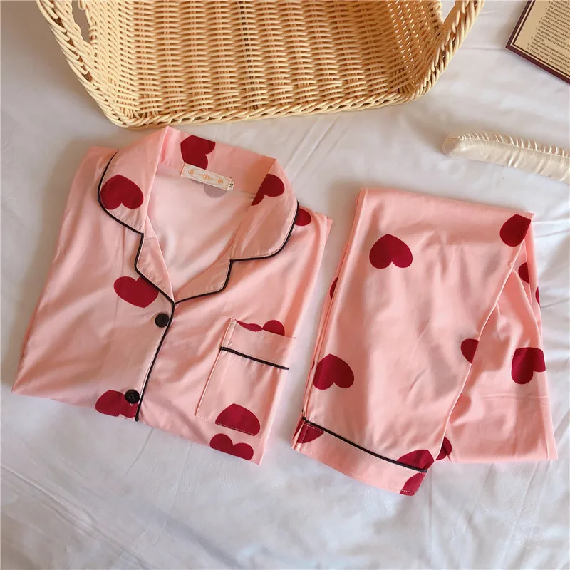 Женская милая одежда для отдыха женская пижама с длинными рукавами на весну и