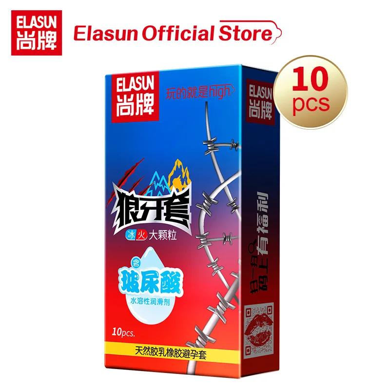 Презервативы с шипами Elasun 10 шт. для массажа точки G и интимные товары секса |