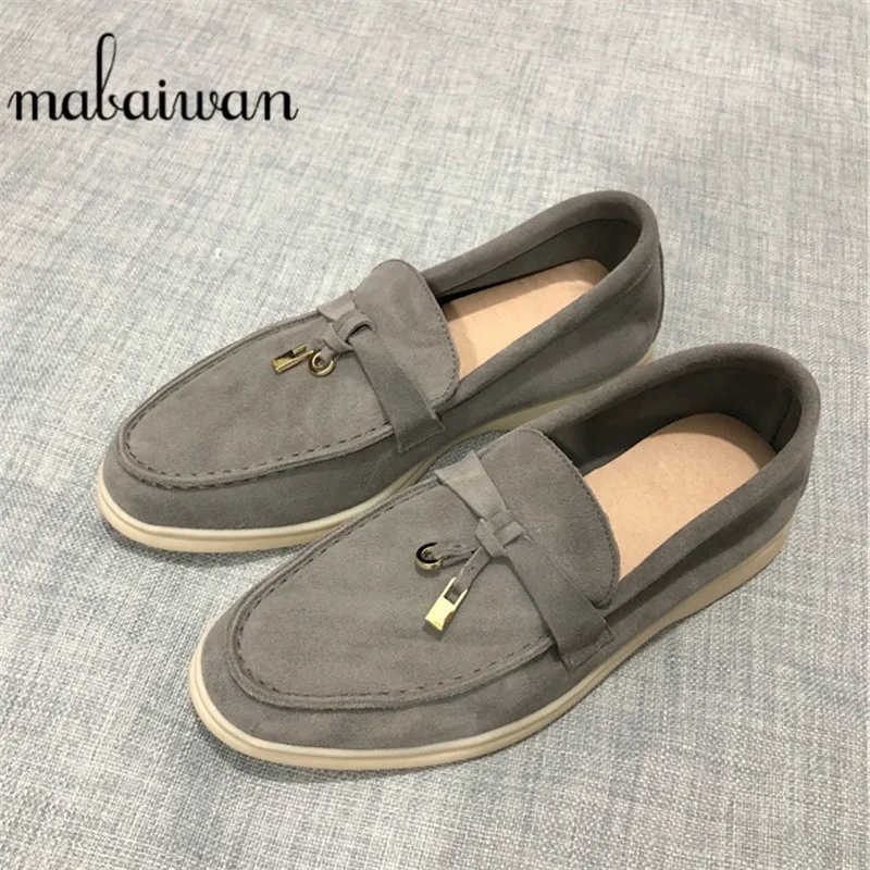Mabaiwan/2020 Модные дизайнерские женские лоферы Слипоны на плоской подошве