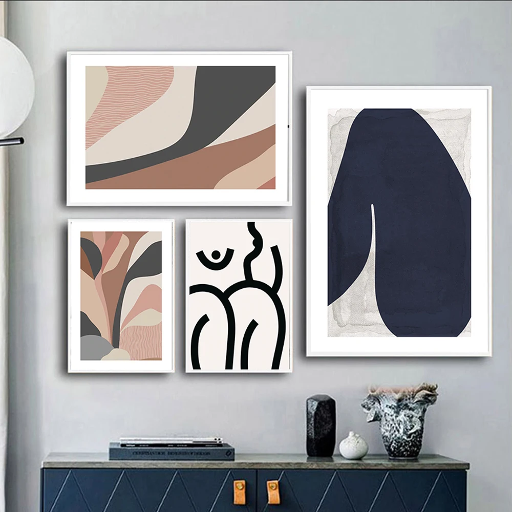 

Abstract Line Female nude Poster Minimalism Canvas Painting Retro Art Print Norbic Wall Picture For Living Room Home Decor