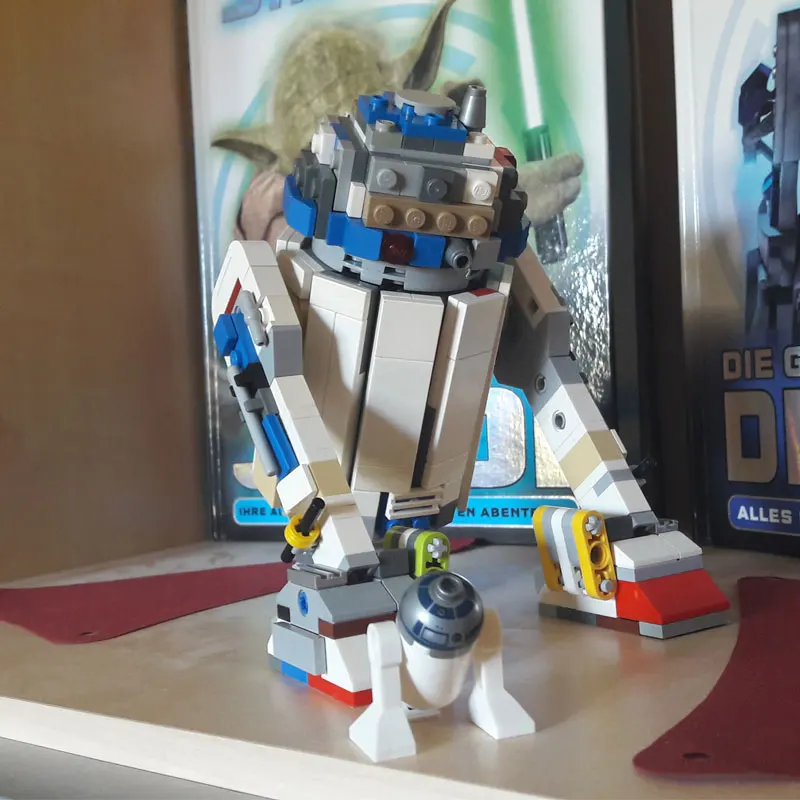 

Кирпич модель все свои творческие возможности войны R2-D2 Робот строительные блоки Дети DIY головоломки игрушки, здание Мпц блоки