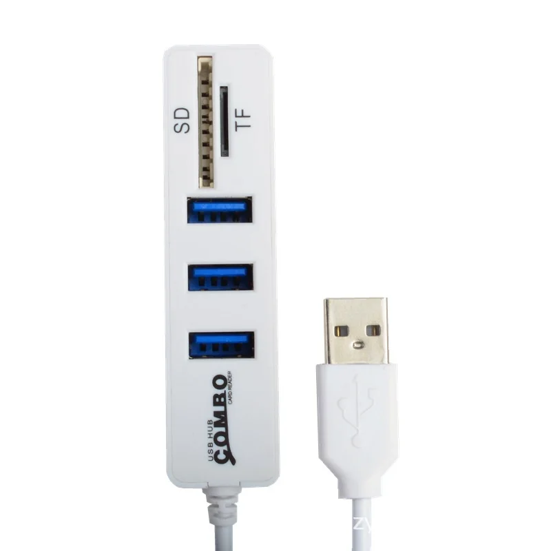 Combo USB 2 0 Высокое Скорость 3 Порты и разъёмы Hub + SD устройство для считывания с tf-карт