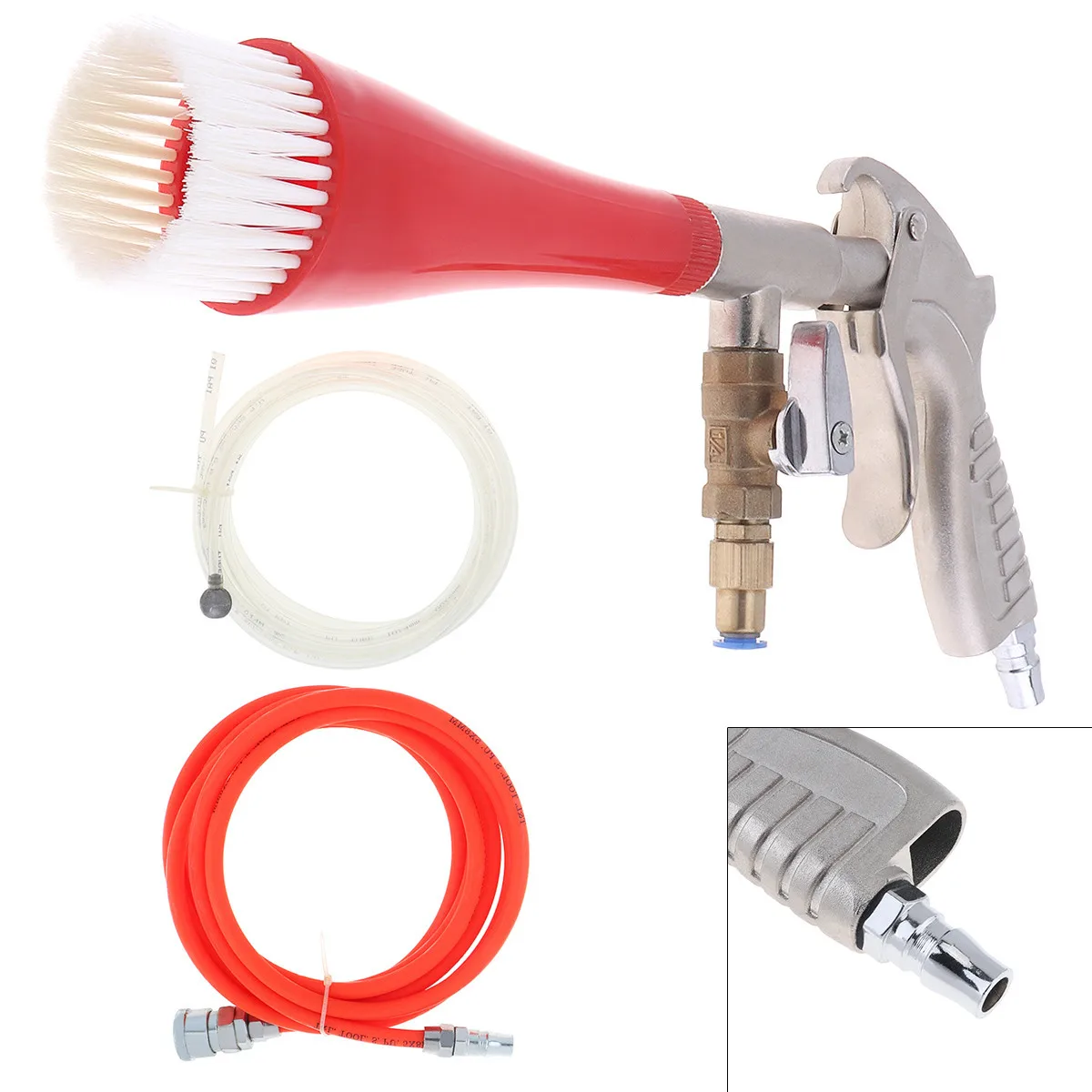 Трубчатый пневматический пистолет распылитель высокого давления с воздушным