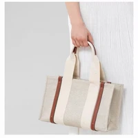 2021 new canvas letters japanese tote bag striped shoulder bag casual fashion korean female bag large capacity trend