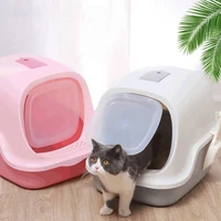 quality closed cat litter box sandbox toilet for cat pet products cat litter tray poop fillers house good for pets home supplies