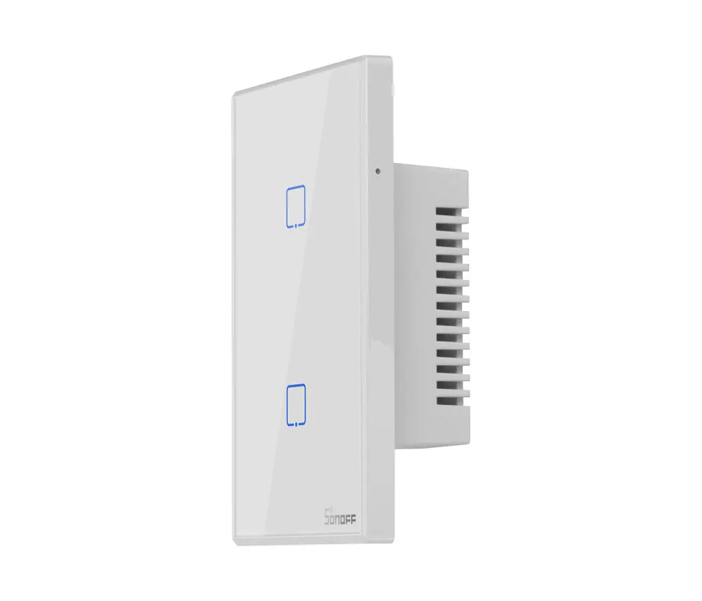 Itead Sonoff T0US 120 Размеры 1/2/3 TX настенных выключателей Дистанционное управление переключатель Wi-Fi с границы работает с Alexa Google Home