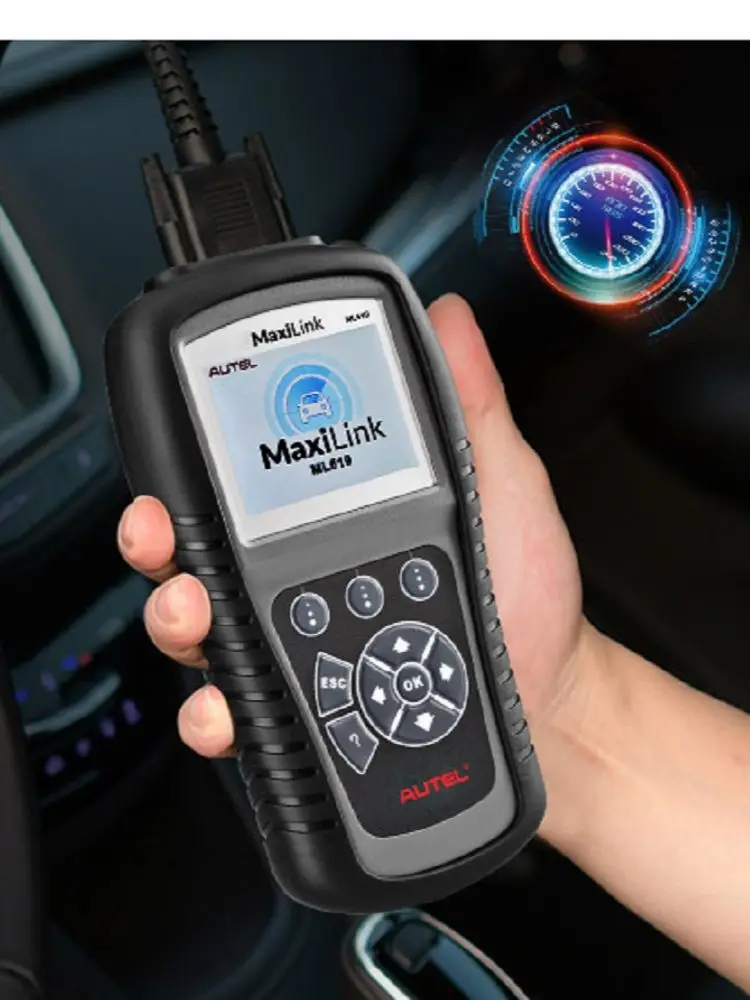 AUTEL MaxiLink ML619 ABS SRS сканер OBD2 считыватель кодов автомобильный диагностический