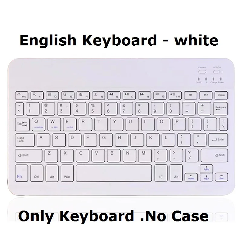 English Keyboard Русский Испанский чехол для iPad 10,2 чехол с клавиатурой Bluetooth A2197 A2198 A2200 для iPad 7-го поколения Чехол для клавиатуры - Цвет: English Keyboard