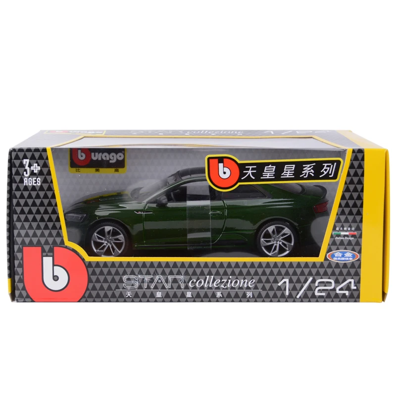 Bburago 1:24 Audi RS5 Coupe спортивный автомобиль статическая литая модель сплава Модель автомобиля