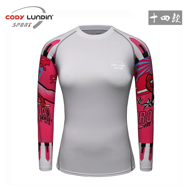 Women Compression Shirt Long Sleeve Gym Workout Tight Tops Quick Dry Slim Fit Fitness Sports T-shirt Yoga Jogging Running Shirts