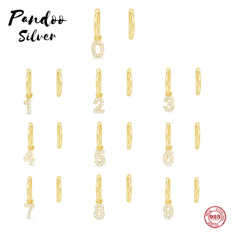 

Fashion Charm Silver High Version Original 1:1 Replica Asymmetrical Earrings, Suitable For Women's 'Arabic Numeral' Jewelry Gift