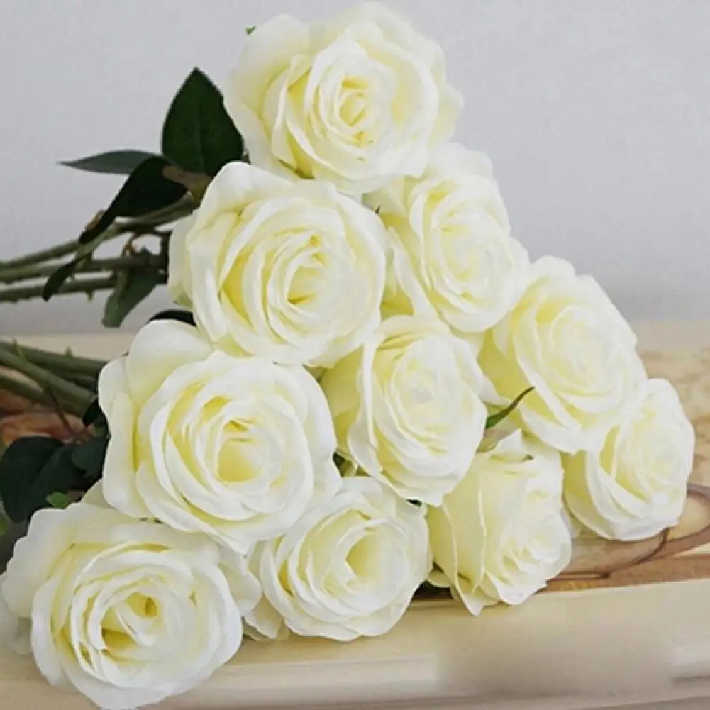 

1 Pc Artificial Flower Fake Rose Wedding Bridal Party Home Garden Decoration