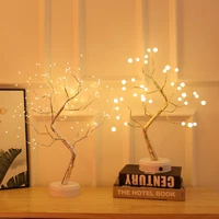 108 led bonsai tree artificial light usb plug in fairy light spirit tree lamp diy tabletop tree light lamp warm night lamp