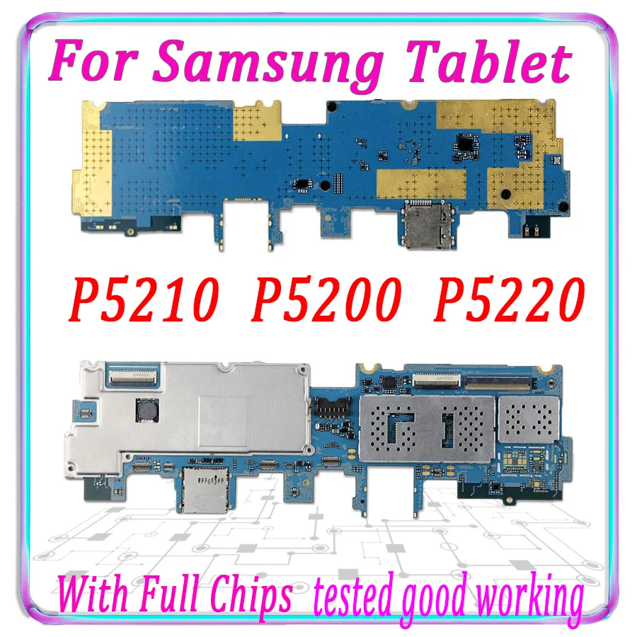 16 Гб MB для samsung Galaxy Tab 3 10,1 P5210 P5200 P5220 материнская плата разблокированная logic панели с чипами протестированный отлично пластина