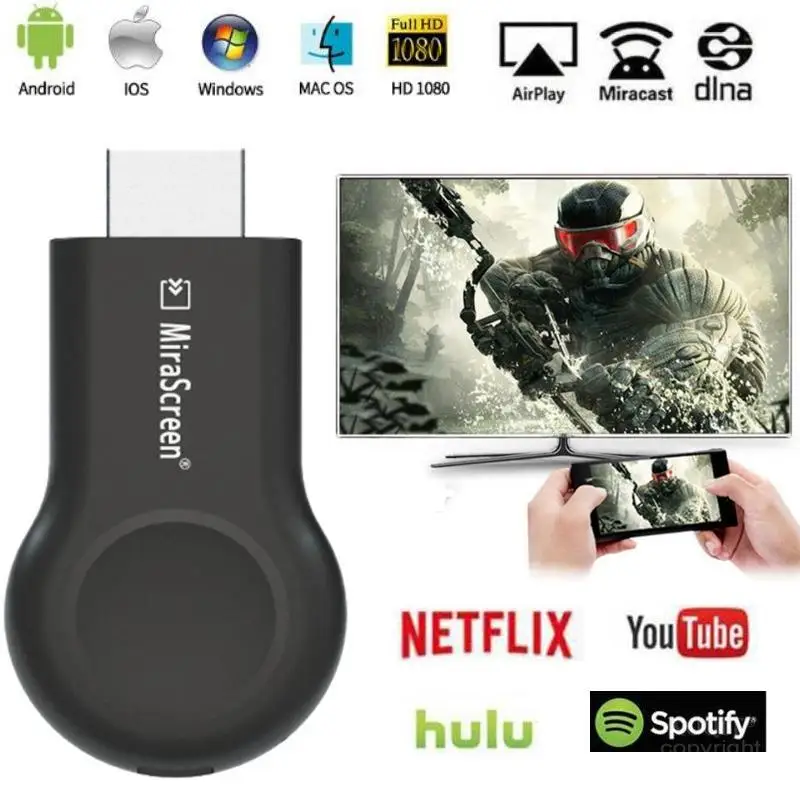 Новинка беспроводной ТВ адаптер Anycast MiHDMI проектор беспроводного экрана Wi Fi