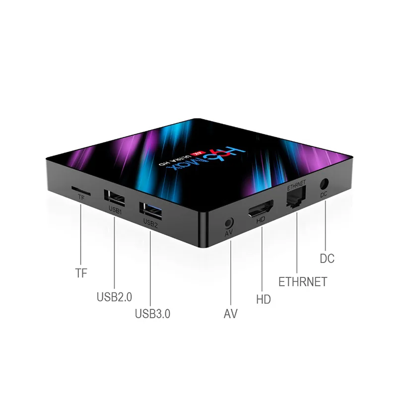 ТВ-приставка H96 MAX RK3318 Android 9 0 медиаплеер 2 ГБ 4 16 32 4K WiFi Bluetooth Смарт поддержка SD карты