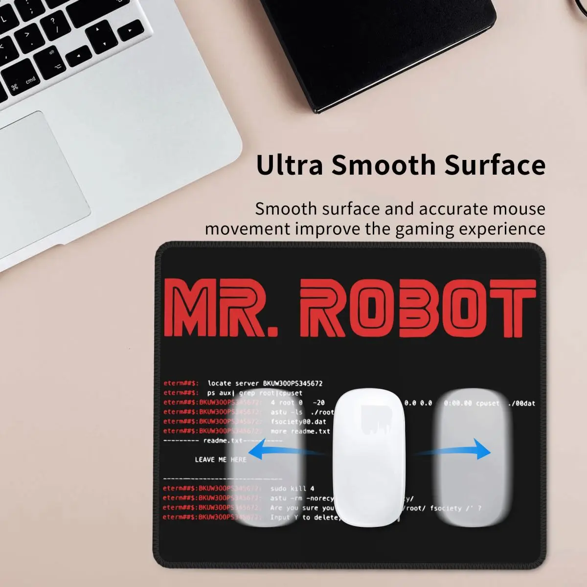 Программатор для мыши Mr Robot Crazy Mouse Pad Arch Linux противоскользящий мягкий коврик