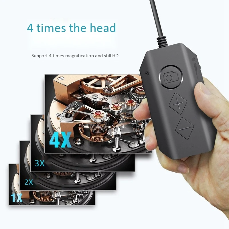 

WiFi Endoscope Camera, 7.9mm 5M Dual Camera Endoscope 2MP HD Waterproof Endoscope, with 6 LEDs, for Android, IOS