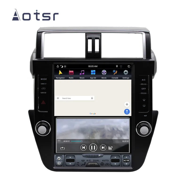Автомобильный GPS-навигатор PX6 в стиле Tesla Android 8 1 wifi для TOYOTA LAND CRUISER Prado 150 14-17 дюймов