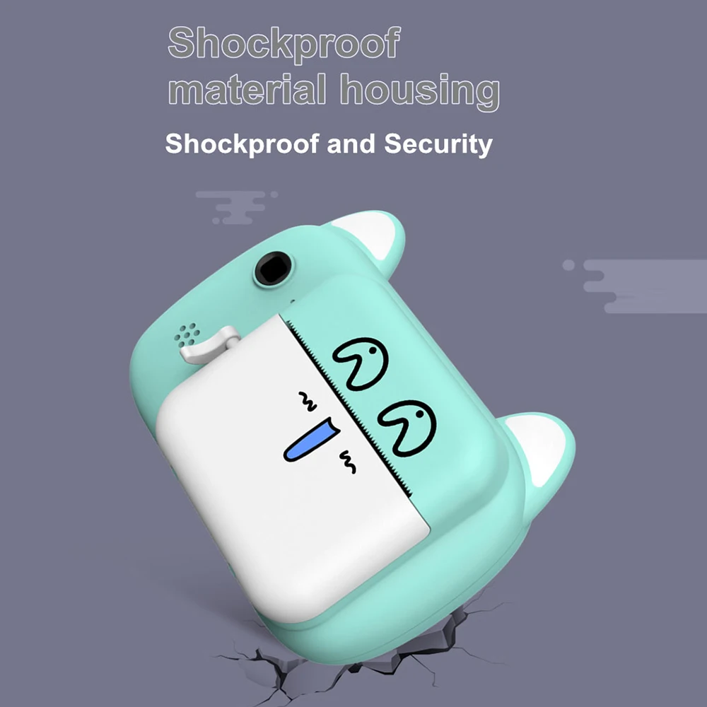 Детская цифровая видеокамера Милые детские перезаряжаемые 1080P 24MP с двойными камерами 2,4-дюймовый IPS-цветной экран Мгновенный запуск.