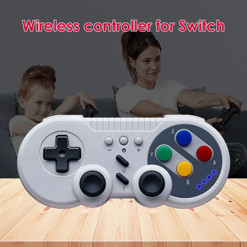 

Wireless Gamepad Game Console Controller Joystick for Nintendo Switch PC with Dual Motor Vibration Turbo Function