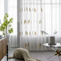 nordic style tulle window curtains for living room sheer voile curtains for childrens bedroom drapes blind finished custom