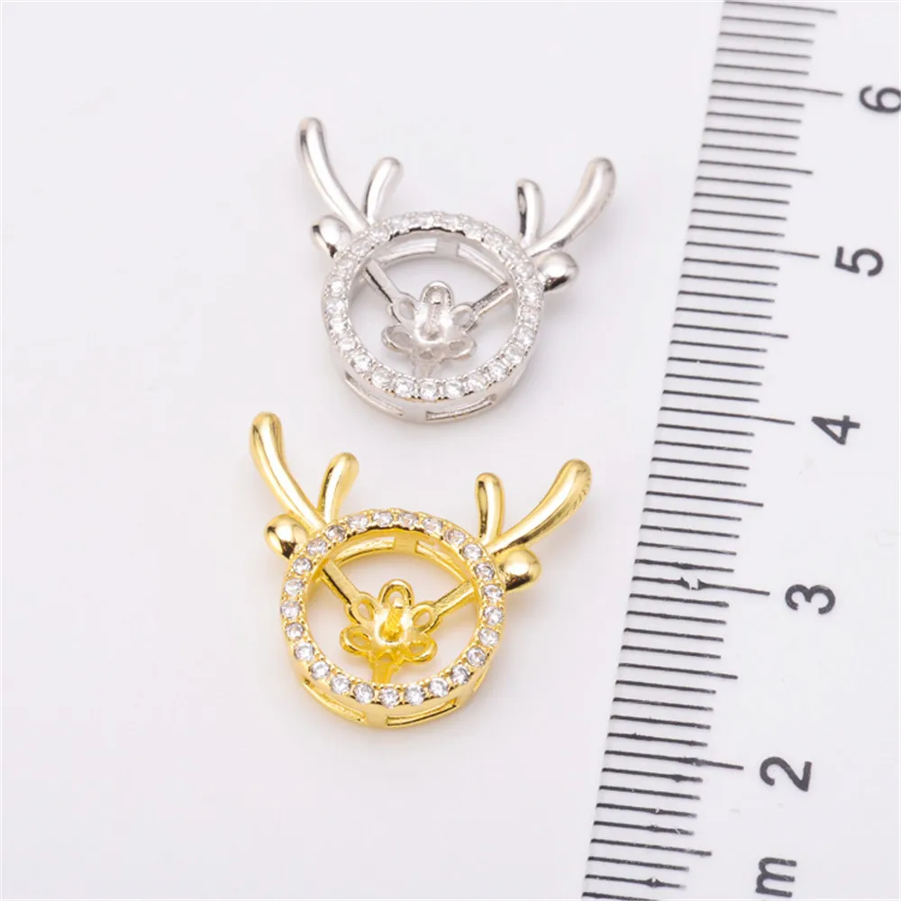 

DIY Pendant base connection Discovery of Jewelry Making Only Pendant Fitting S925 Sterling silver , No Pearl No Chain