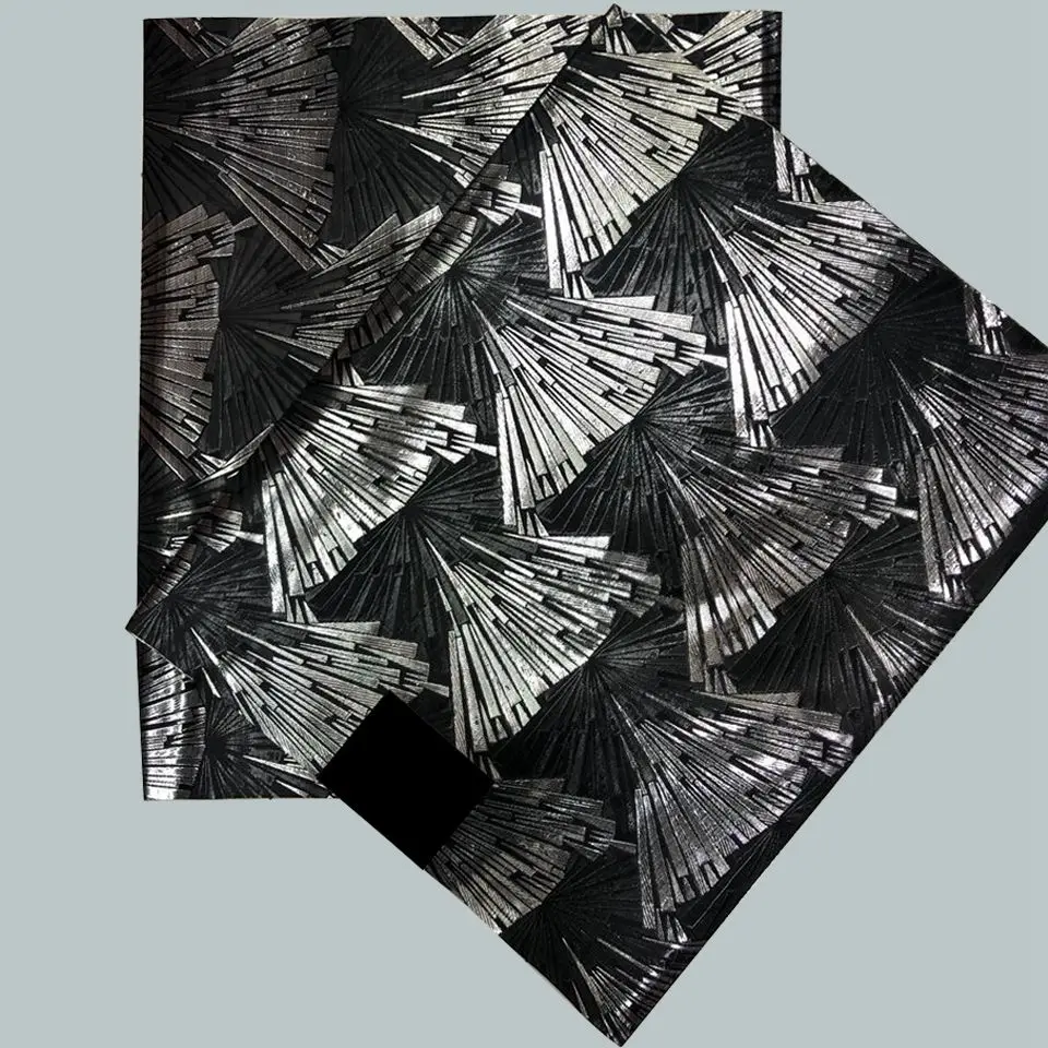 Черный Серебряный Sego Геле Африканский нигерийский головной убор для свадьбы