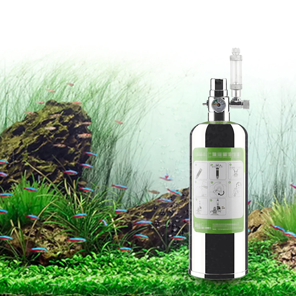 7 см СО2 распылитель 2L двойной аквариум Генератор системы комплект углекислого