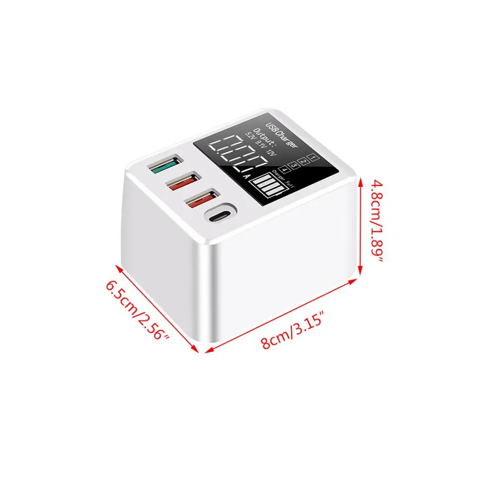 4 порта USB QC3.0 зарядное устройство концентратор Быстрая Зарядка Док-станция с