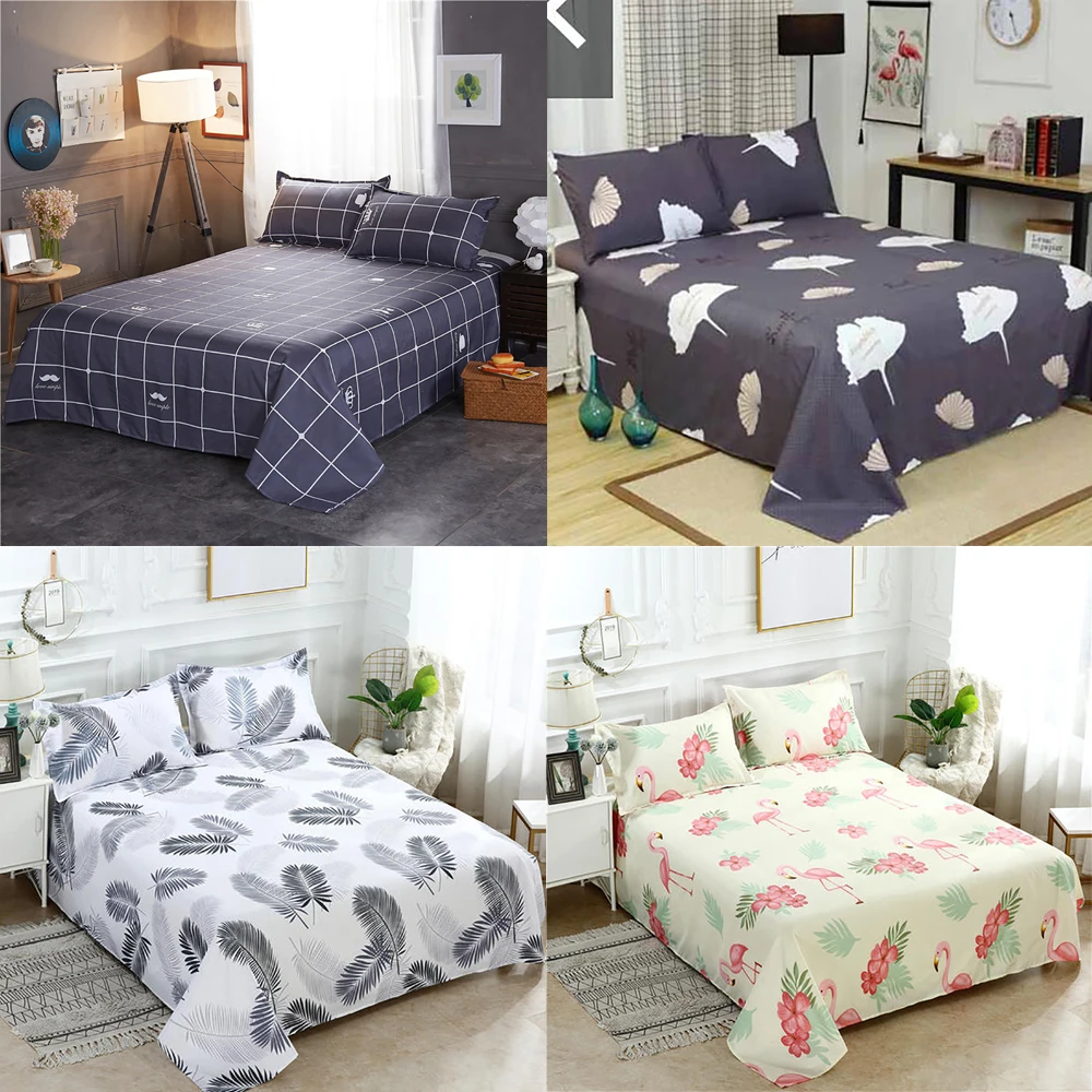 Хлопковые текстильные простыни постельное белье цельный предмет простой модный